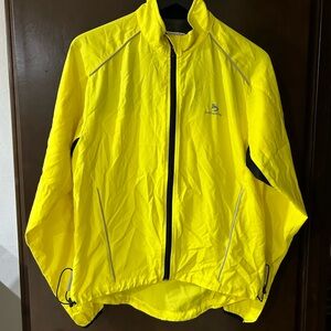 Bellwether Vibrant Yellow Cycling Windbreaker Size Medium
